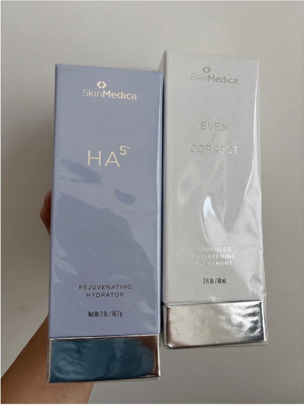 SkinMedica HA5 Rejuvenating Hydrator & Even & Correct Duo - Blue & White